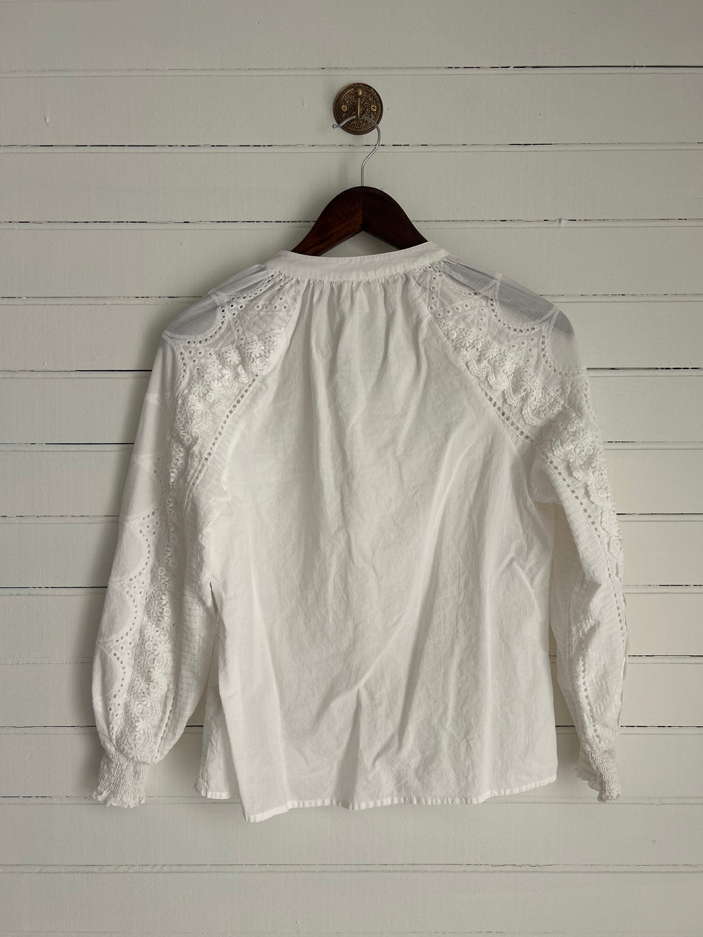 Small White Embroidered Shirt