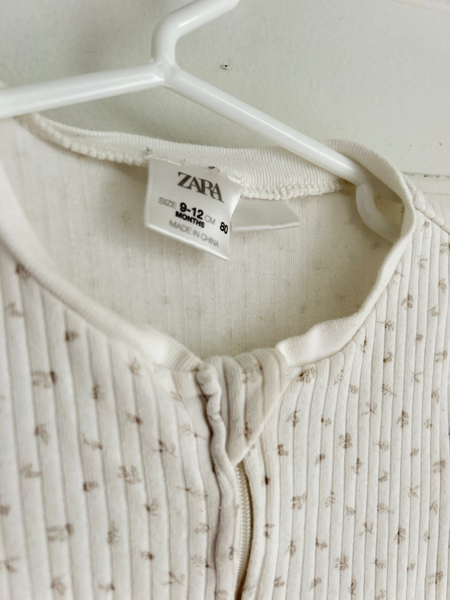 9-12M Cotton Floral Footie