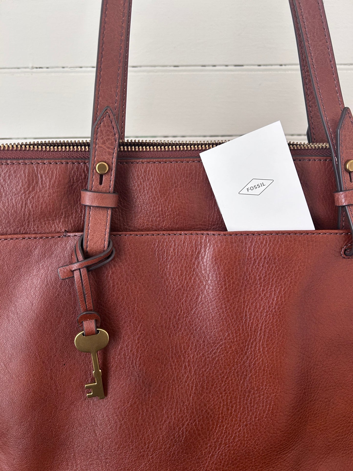 Fossil Brown Tote Bag