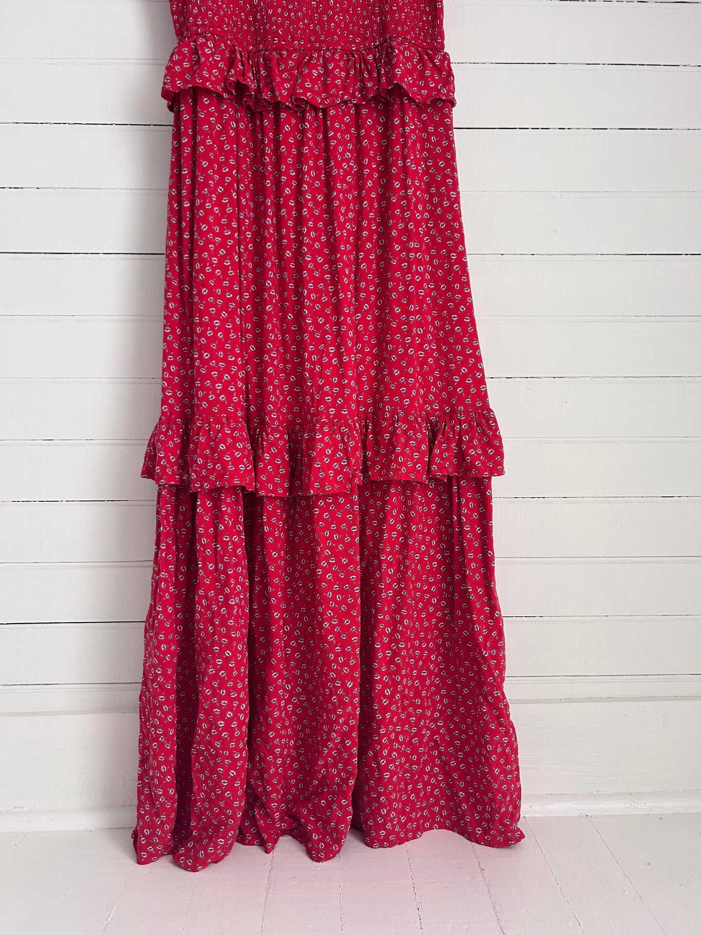 Medium Red Smocked Dress