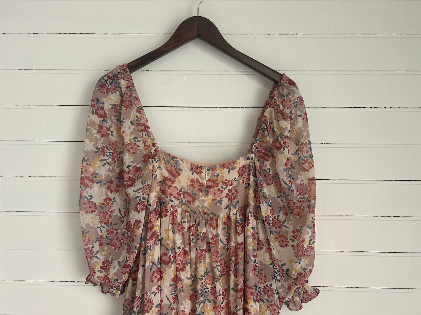 Small Floral Cream Dress