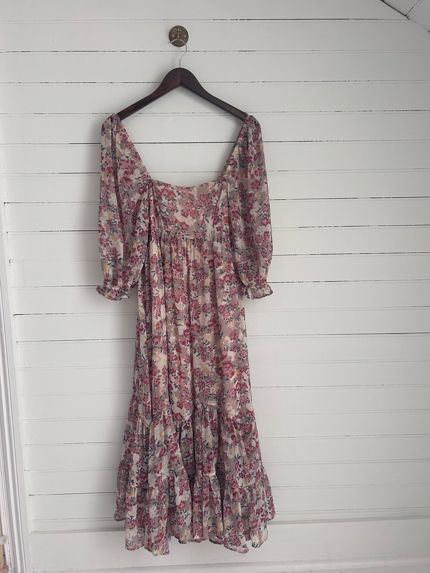 Small Floral Cream Dress