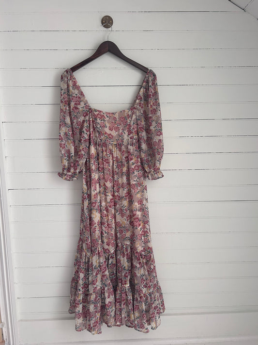 Small Floral Cream Dress
