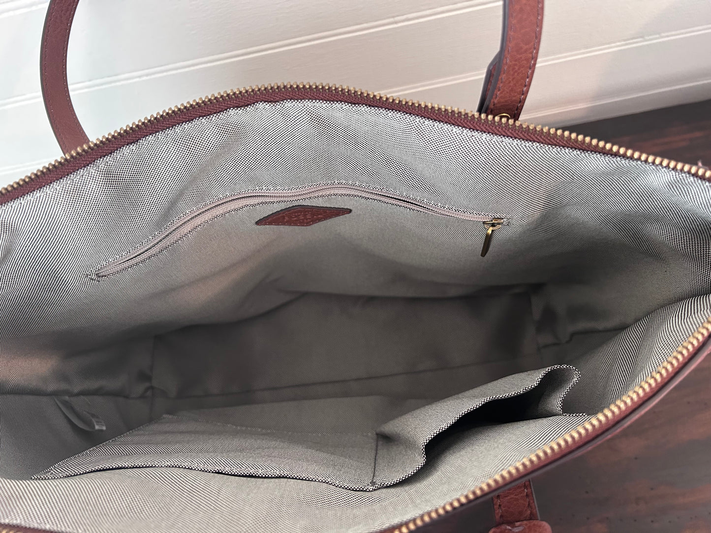 Fossil Brown Tote Bag