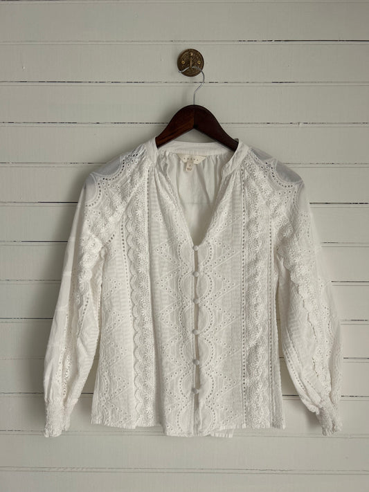 Small White Embroidered Shirt