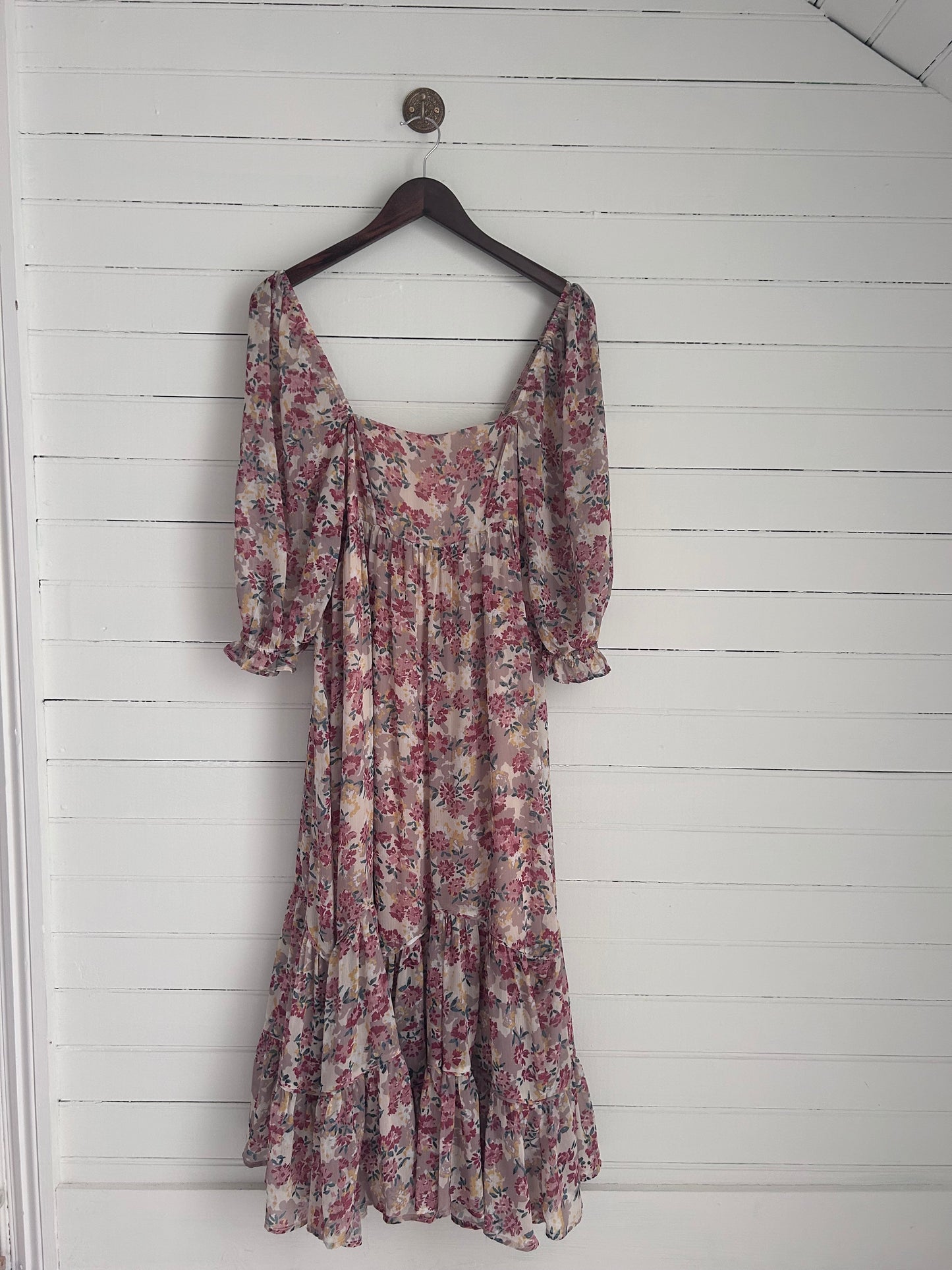 Small Floral Cream Dress
