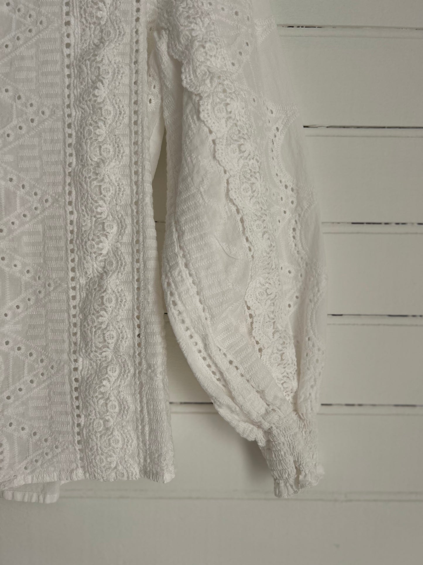 Small White Embroidered Shirt