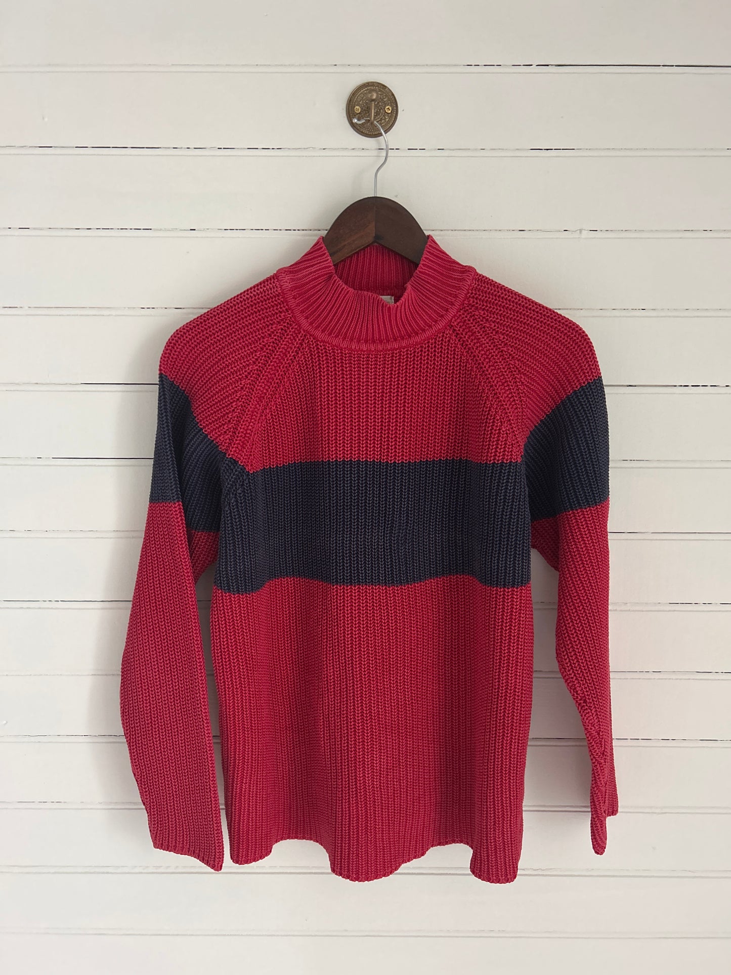Small Red Vintage Cotton Sweater