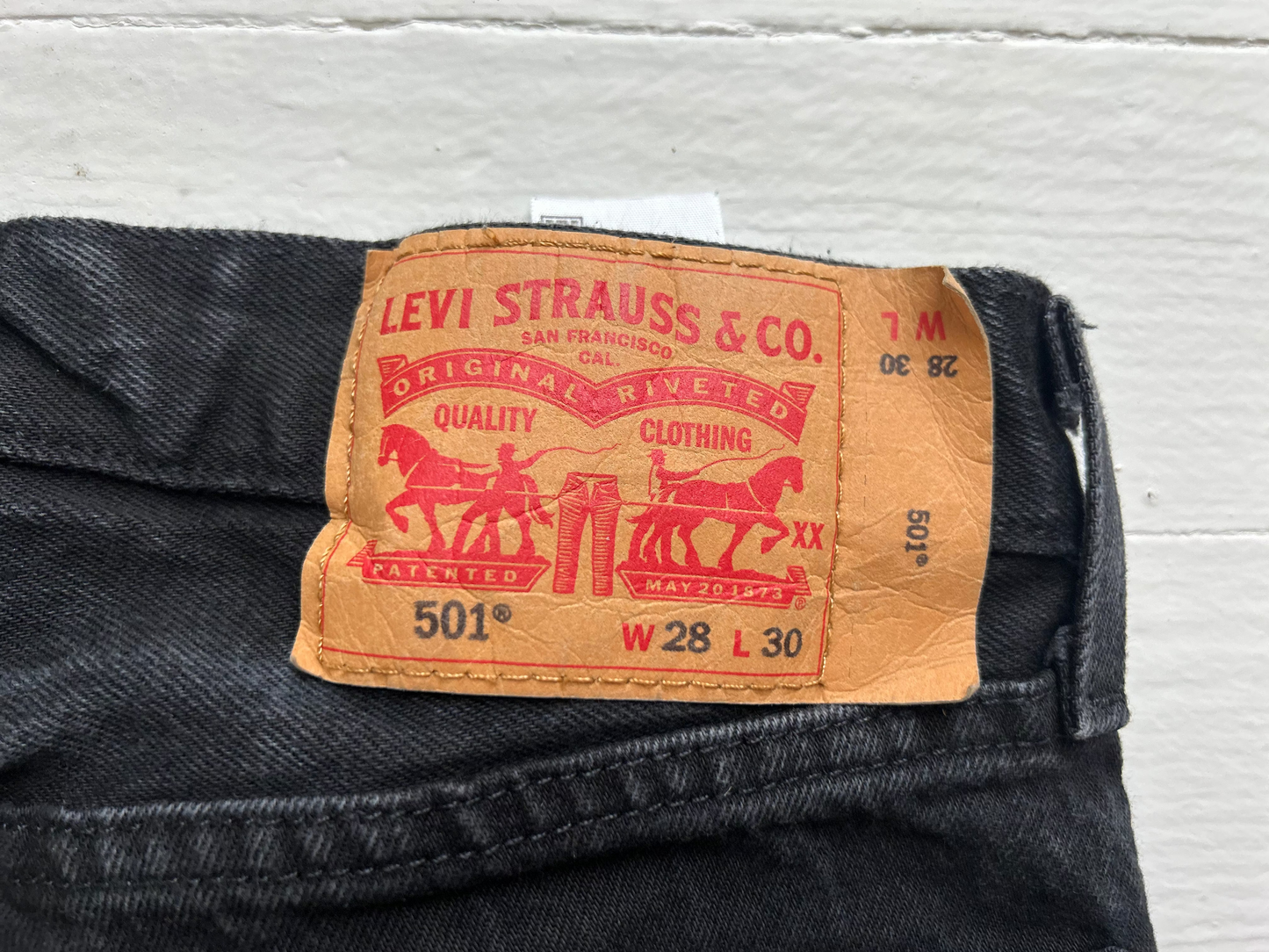 Small Levis Black Denim Jeans