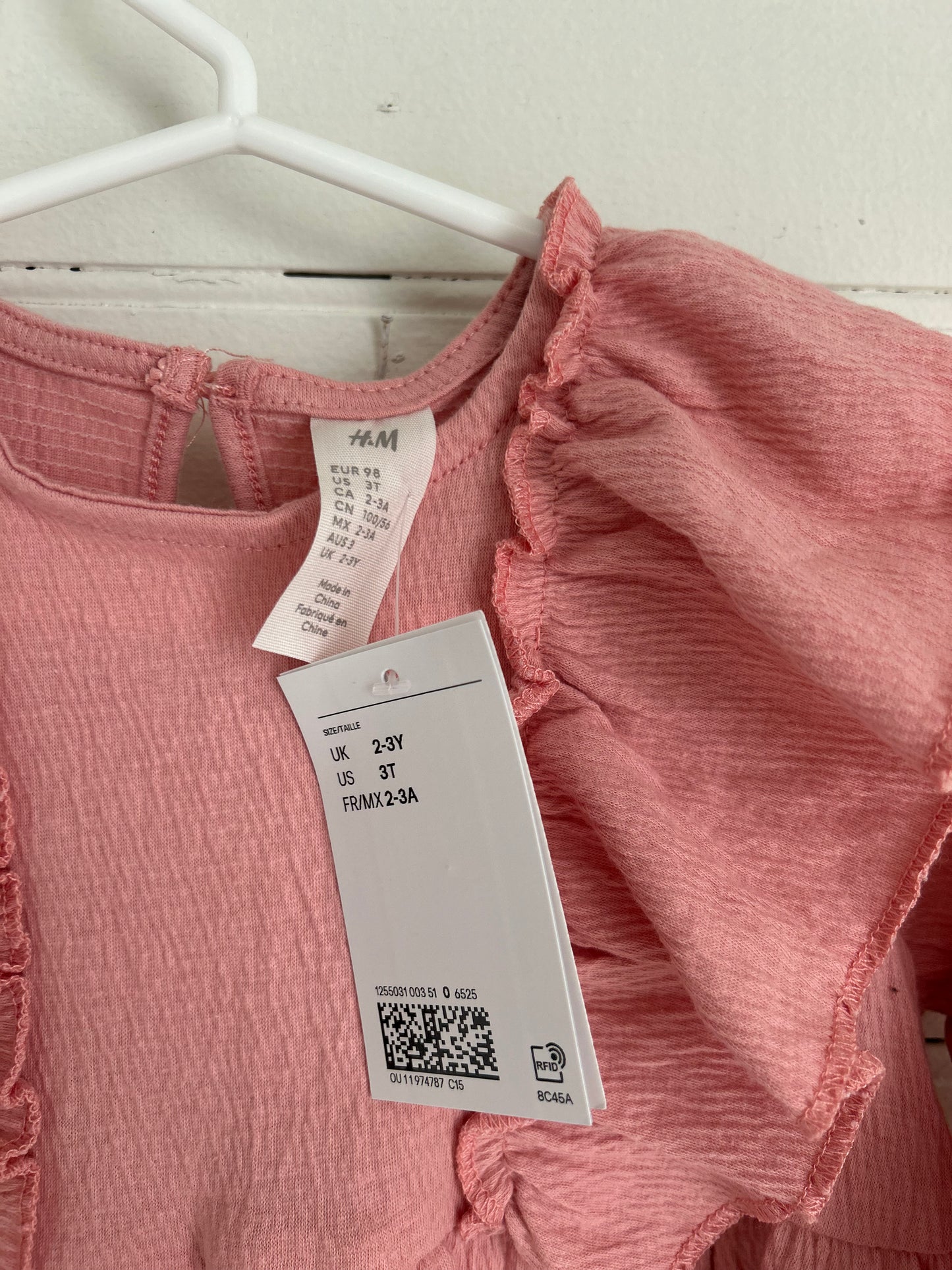 3T Ruffled Longsleeve Dress