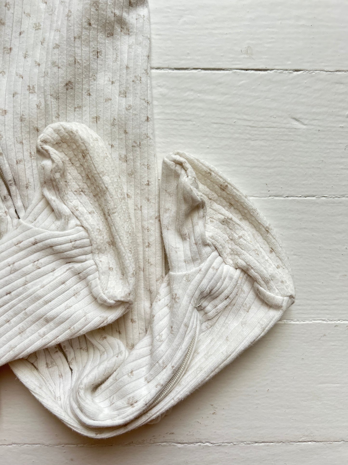 9-12M Cotton Floral Footie