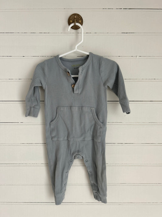 6-12M Blue Cotton Onepiece Outfit