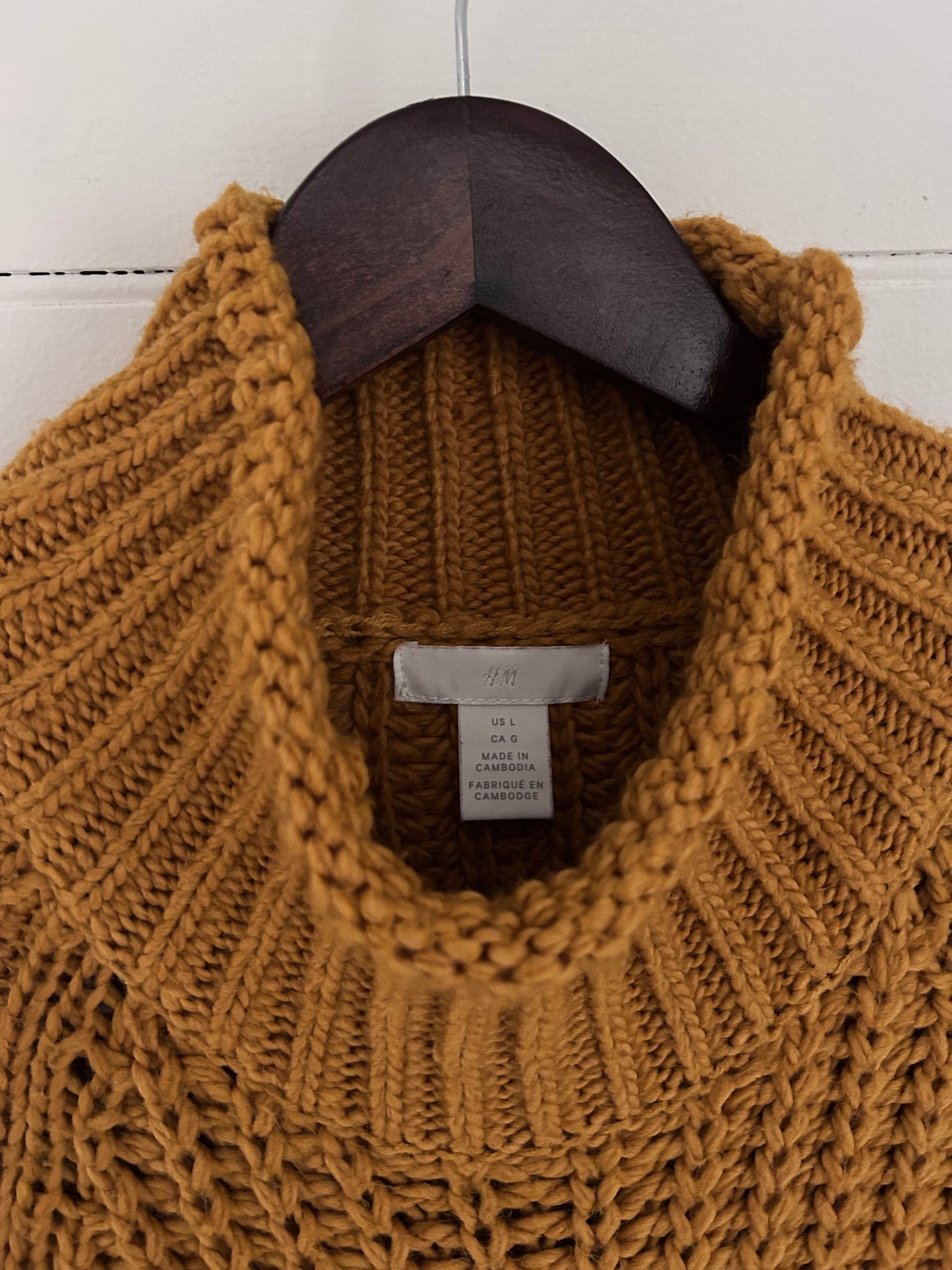 Large Mustard Sweater