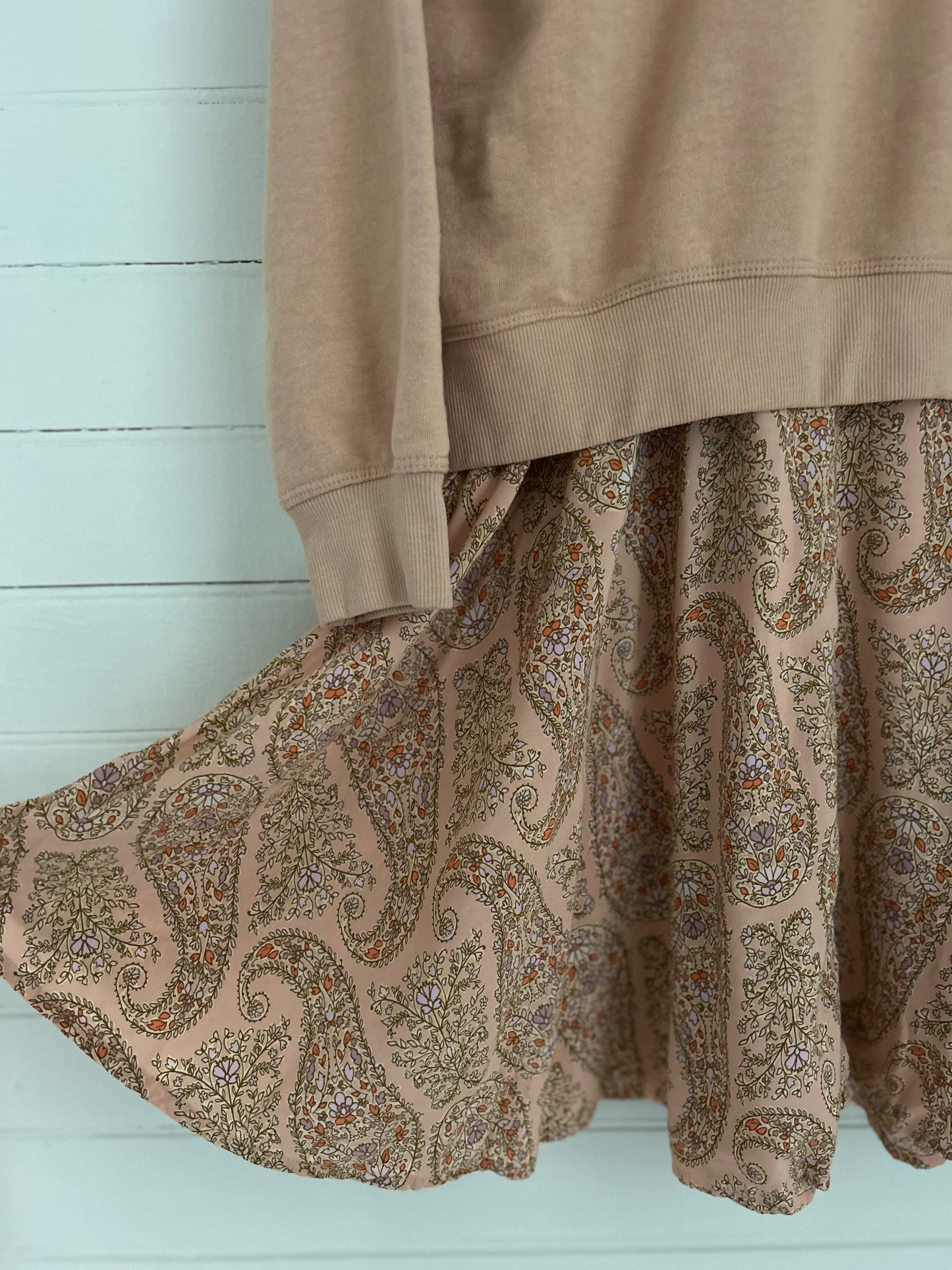 Medium Peach Sweater and Dress