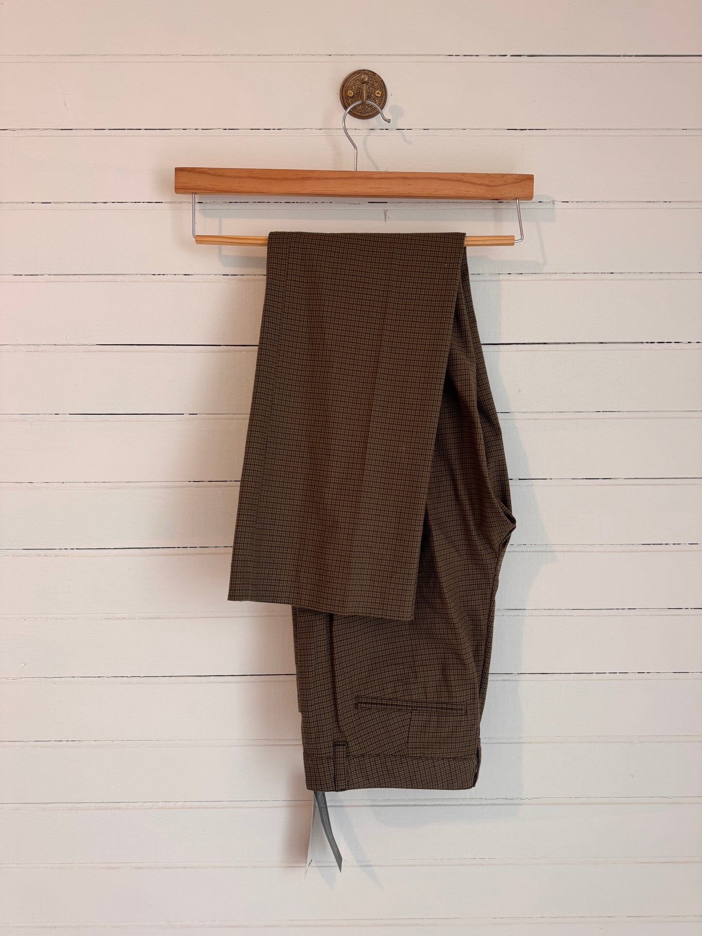 Medium Green Plaid Pants