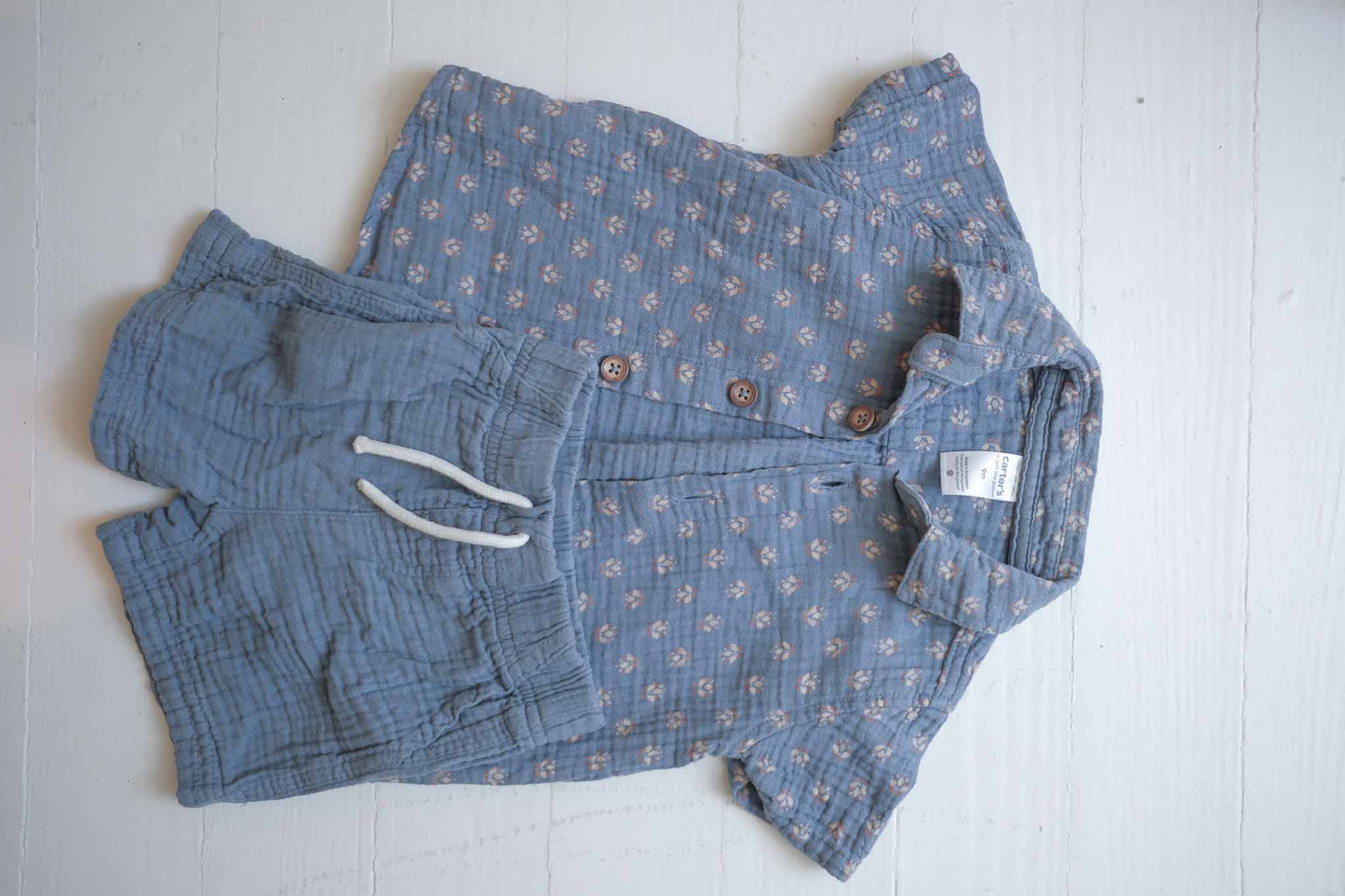 9M Boy's Cotton Gauze Set