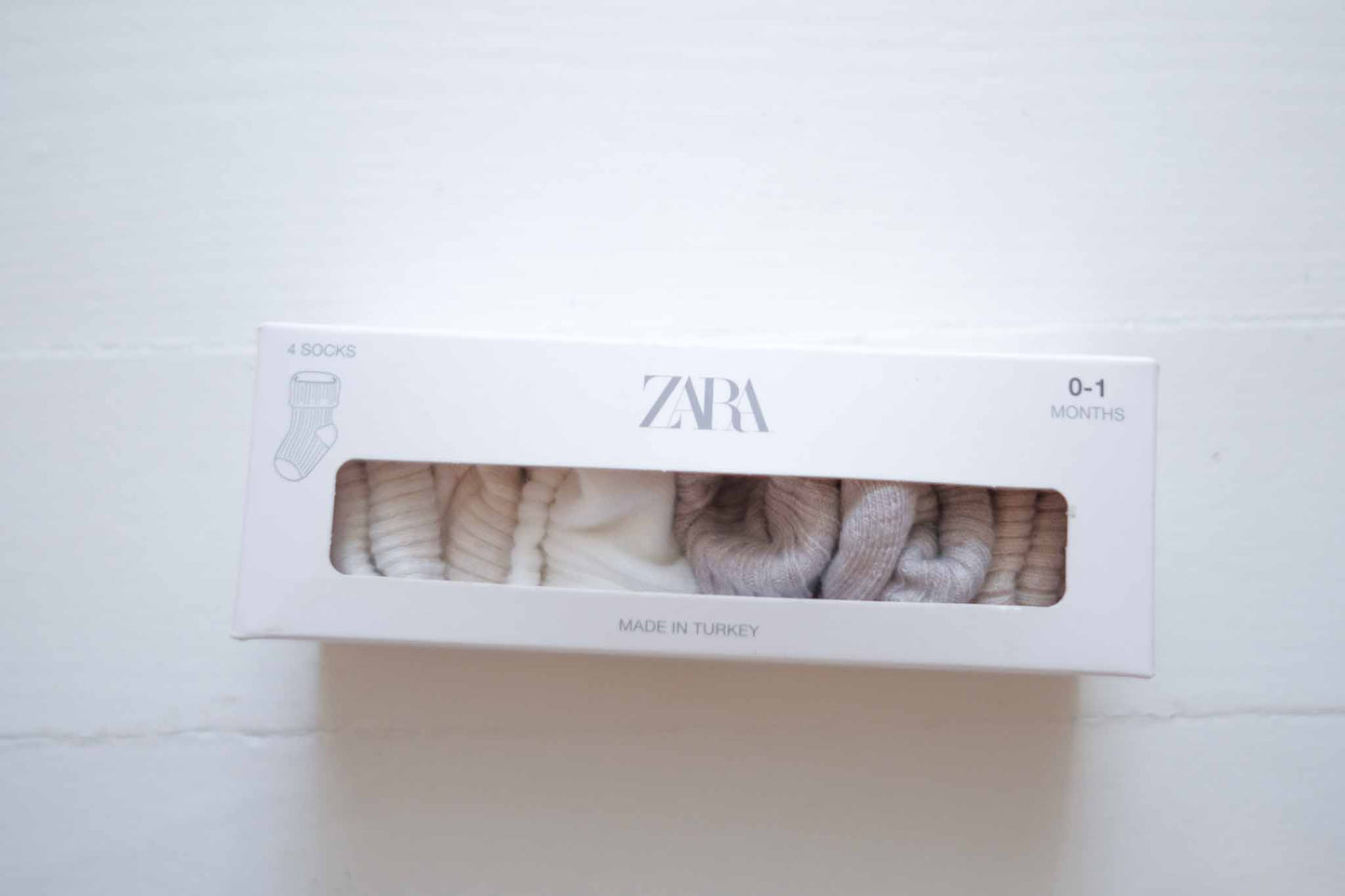 0-1 Zara Cotton Baby Socks