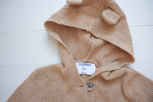 6-12M Teddybear Baby Cardigan