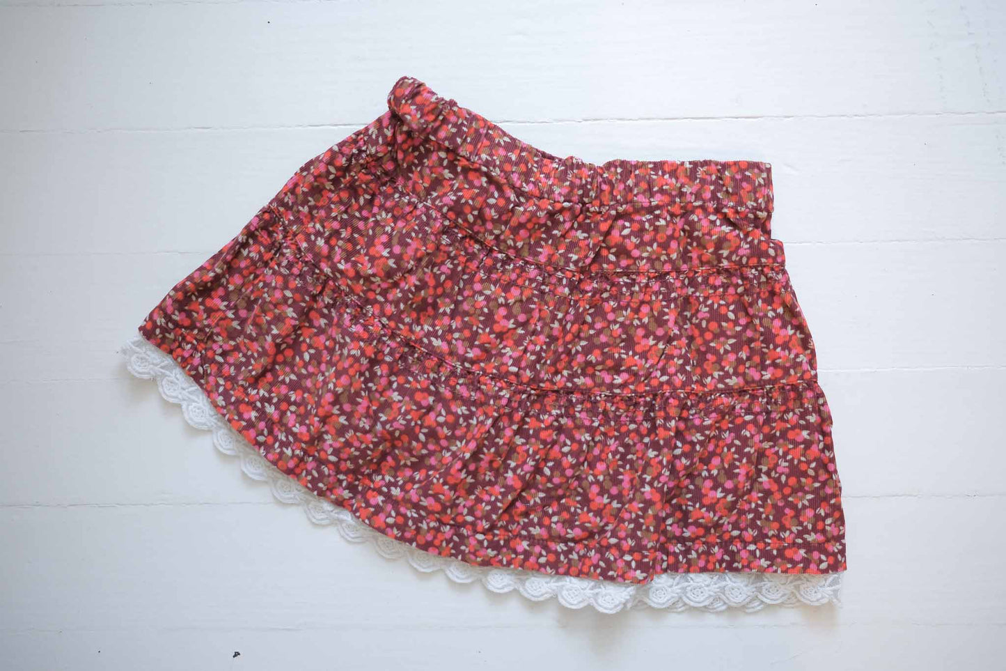 2-3T Girls Cotton Ruffled Skirt