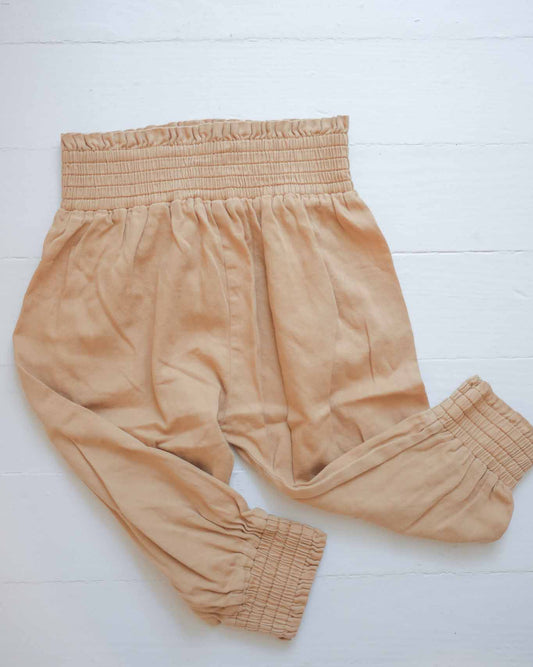 2T Tan Cotton Pants