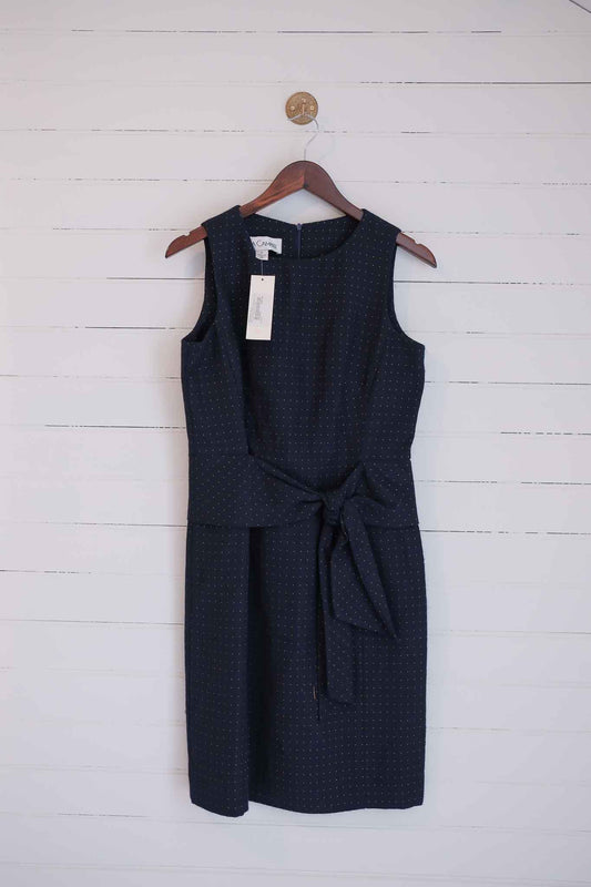 Small Navy Dress with Golden Speckles