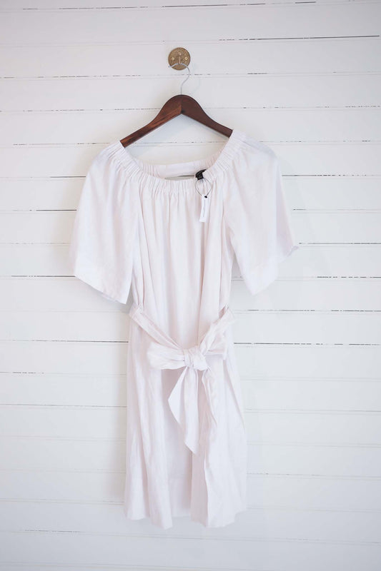 Small Banana Republic White Linen Dress