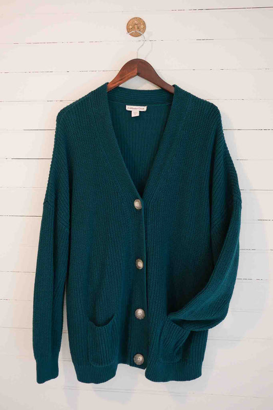 Extra Large Blue/Green Knit Cardigan