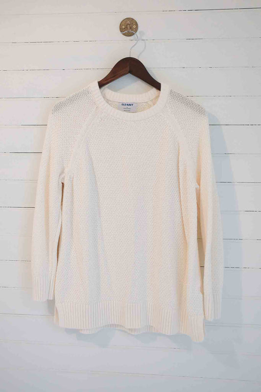Medium Creamy White Knit Sweater